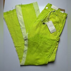 MNML B501 flare denim green jeans sz 30